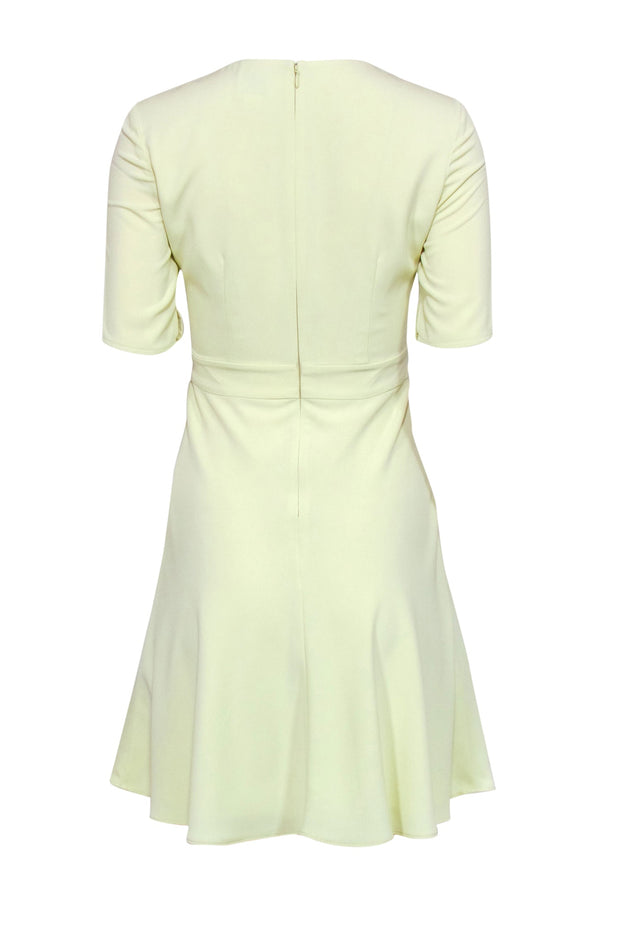 Current Boutique-Reiss - Pastel Yellow Fitted A-Line Dress Sz 2