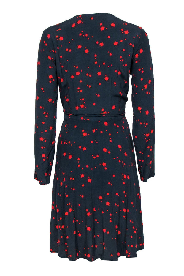 red star wrap dress Pink Red Star Wrap Dress Ralisation Par The Alexandra Dress In Red
