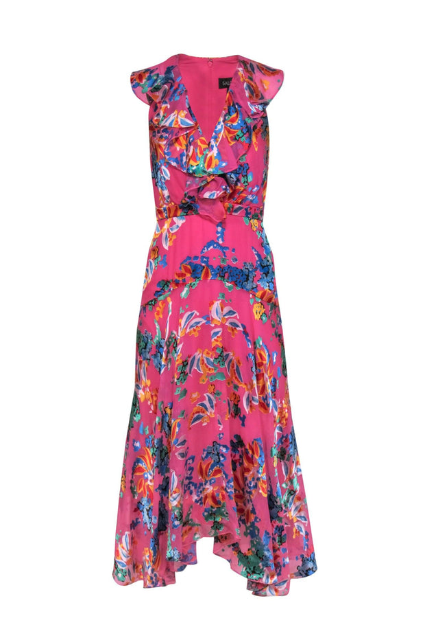 saloni pink dress Saloni Women's Lea Silk Dress - Pink - Size 2