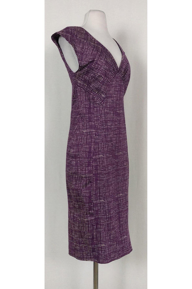 Current Boutique-Samantha Sung - Violet & White Stella Dress Sz 8