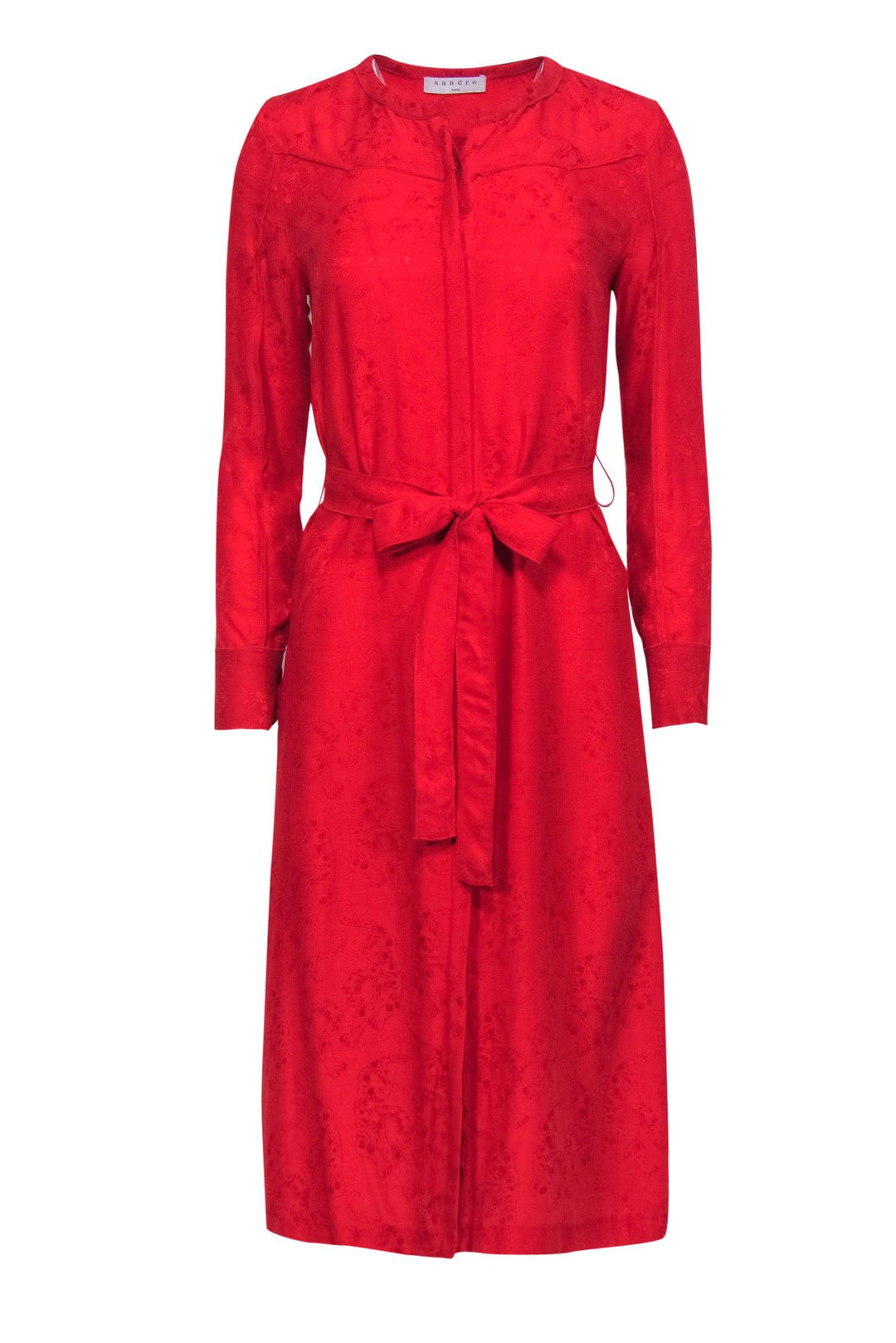 sandro red dress Sandro Knit maxi dress