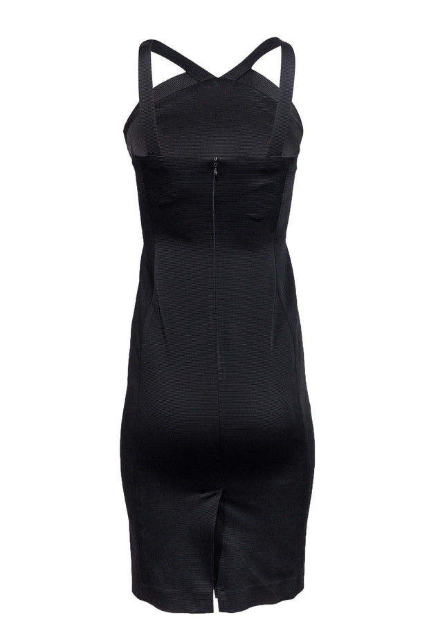 Shoshanna - Black Midi Dress w/ Multicolored Embellishments Sz 0 Shoshanna - Black Midi Dress w/ Multicolored Embellishments Sz 0