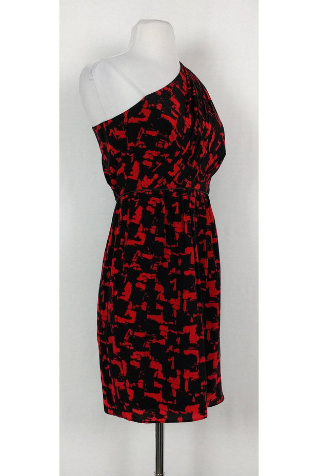 Current Boutique-Shoshanna - Red & Black Printed Dress Sz 2