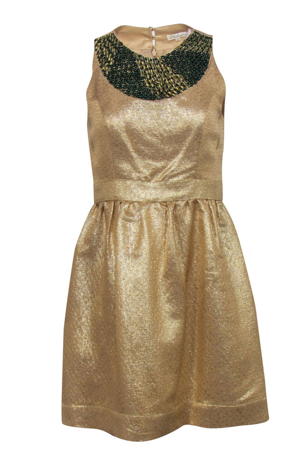 shoshanna green sequin dress Make It Rain Dress
