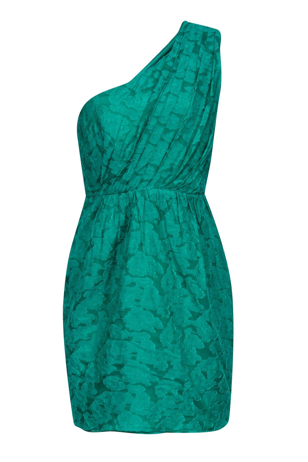 shoshanna green one shoulder dress Shoshanna Tayla One-Shoulder Mermaid Gown