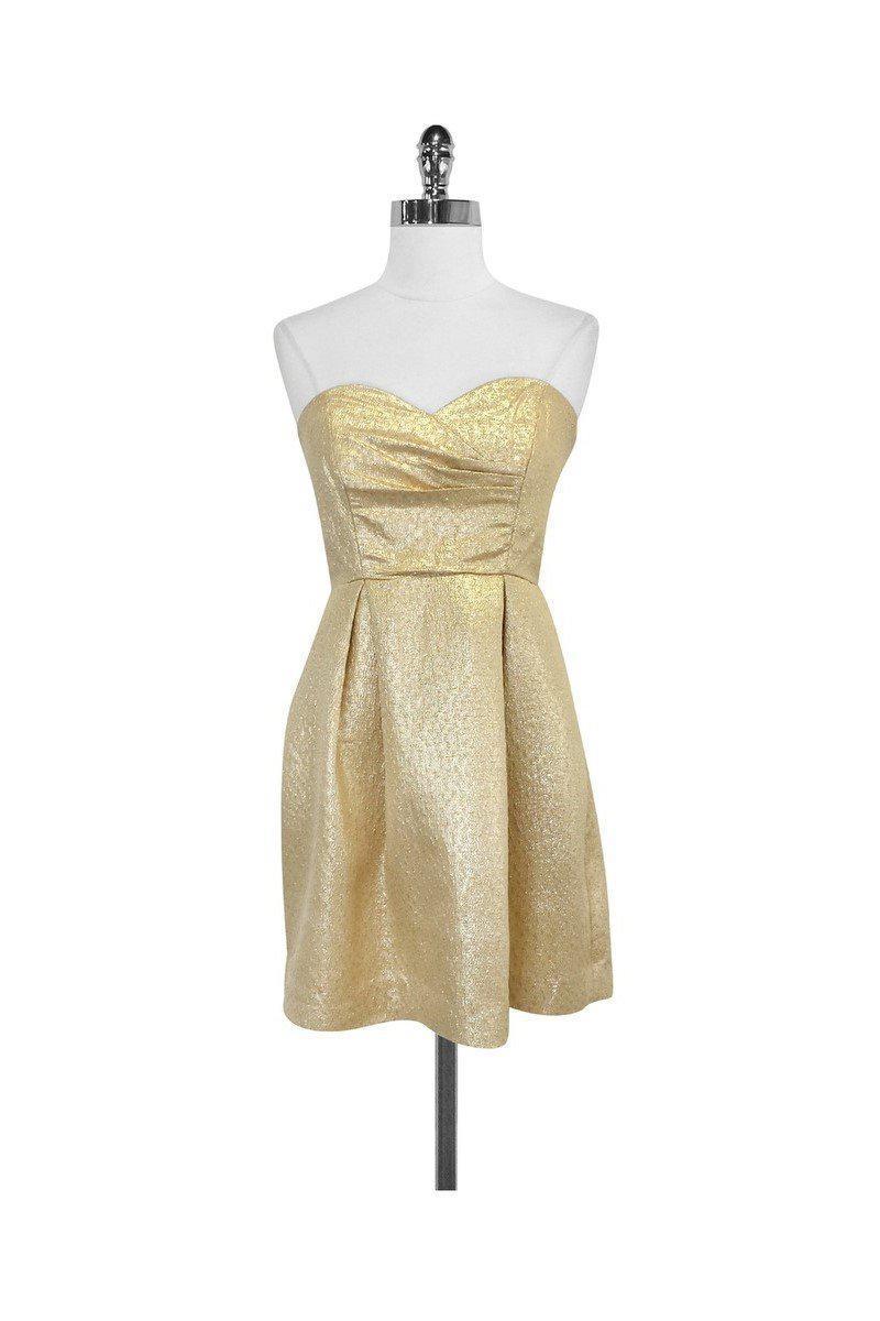 shoshanna metallic dress Shoshanna