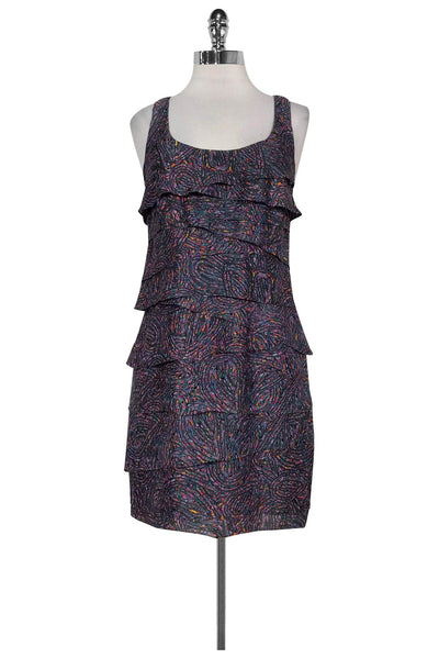 Current Boutique-Shoshanna - Multicolor Ruffle Dress Sz 0