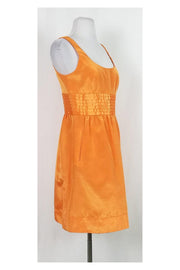 Current Boutique-Shoshanna - Orange Pleated Dress Sz 4
