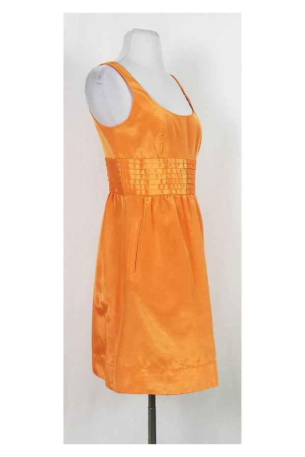 Current Boutique-Shoshanna - Orange Pleated Dress Sz 4