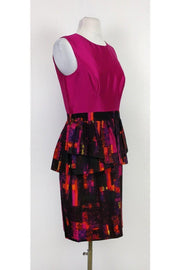 Current Boutique-Shoshanna - Hot Pink Peplum Dress Sz 8