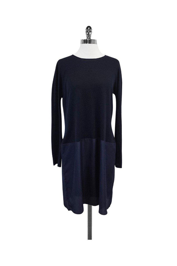 Sportmax - Navy Wool Knit Dress Sz 14 Sportmax - Navy Wool Knit Dress Sz 14