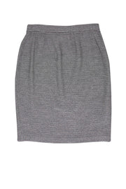Current Boutique-St. John Collection - Black & Grey Knit Skirt Sz 2