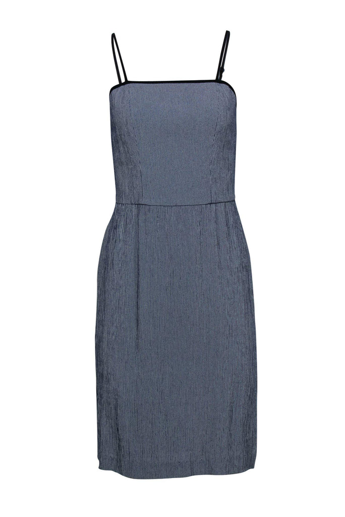 Staud - Navy & White Striped Fitted Cotton Dress Sz S Staud - Navy & White Striped Fitted Cotton Dress Sz S