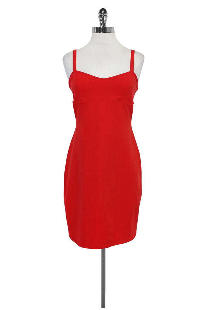 slim fit dress slacks ASHLEYlauren 4681 Draped Scuba Fitted Cocktail Dress