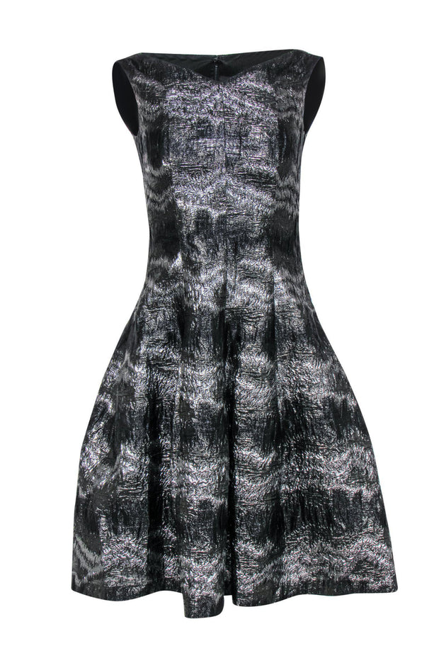 talbot runhof metallic dress Talbot Runhof Metallic Draped Off-The-Shoulder Long-Sleeve Gown