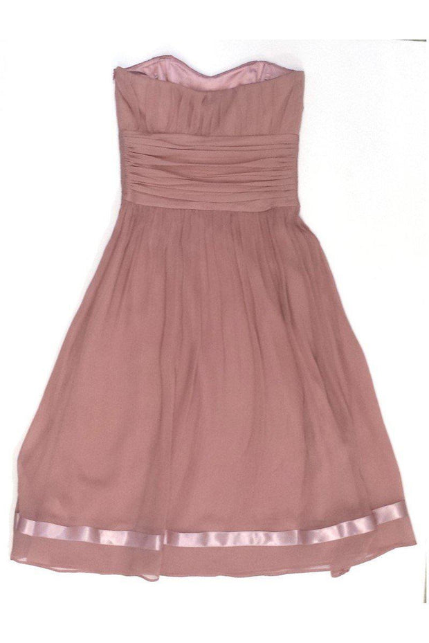 Current Boutique-Ted Baker - Blush Silk Strapless Dress Sz 2