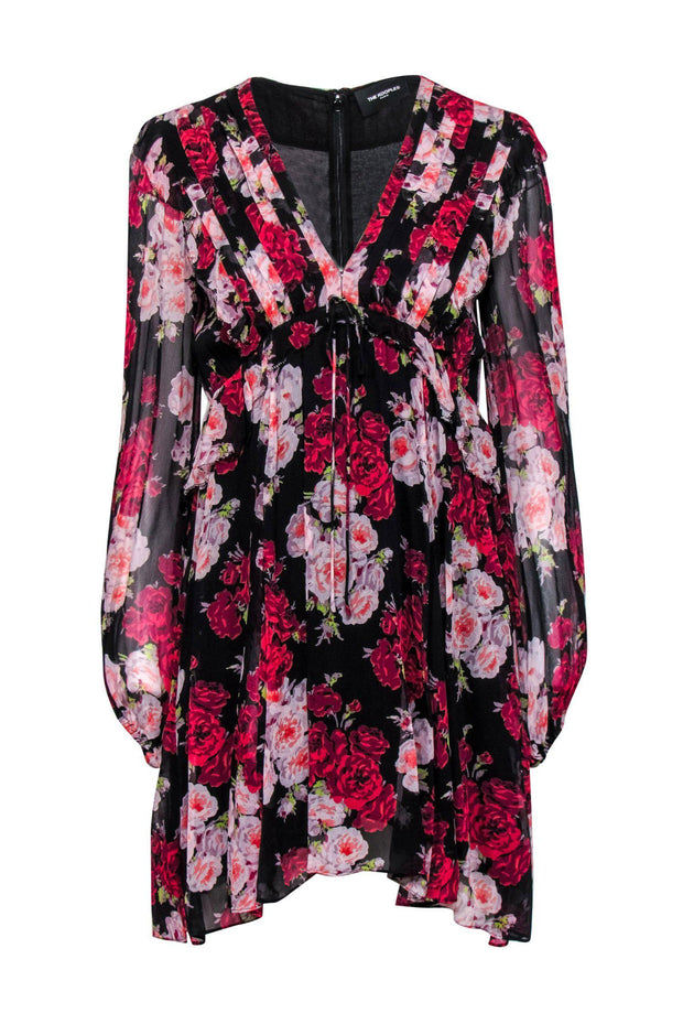the kooples pink floral dress Short dress with floral print brand THE KOOPLES Globalbrandsstore.com/en