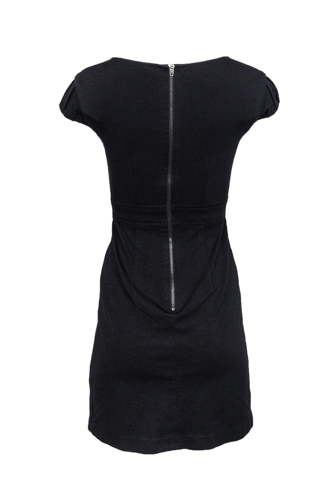 Theory - Black Cotton Blend A-Line Dress Sz 0 Theory - Black Cotton Blend A-Line Dress Sz 0