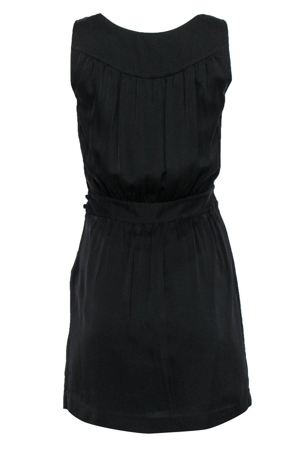 Theory - Black Silk Fitted Mini Dress Sz 0 Theory - Black Silk Fitted Mini Dress Sz 0