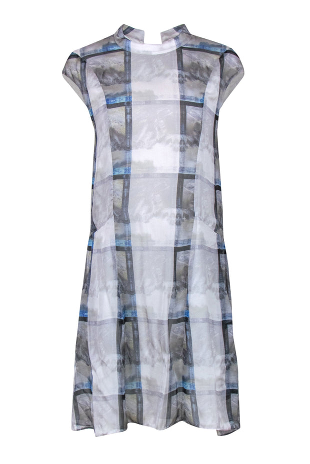 theyskens theory silk dress Theyskens' Theory Dlilac Ilight Maxi Dress in Bright Multi
