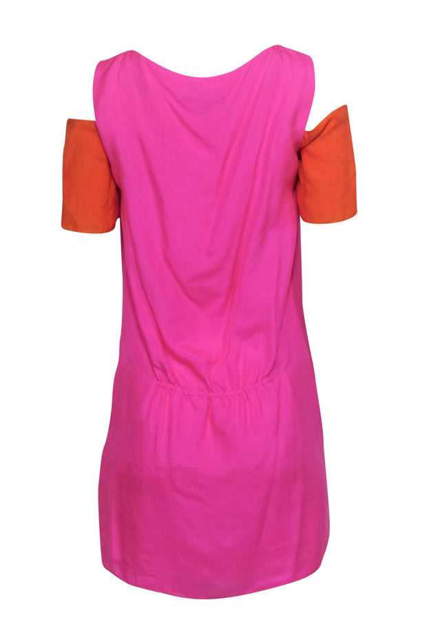 bright pink shift dress Chic Arrival Shift Dress Hot Pink