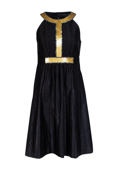 Tibi - Little Black Dress w/ Gold-Toned Sequins Sz 4 Tibi - Little Black Dress w/ Gold-Toned Sequins Sz 4