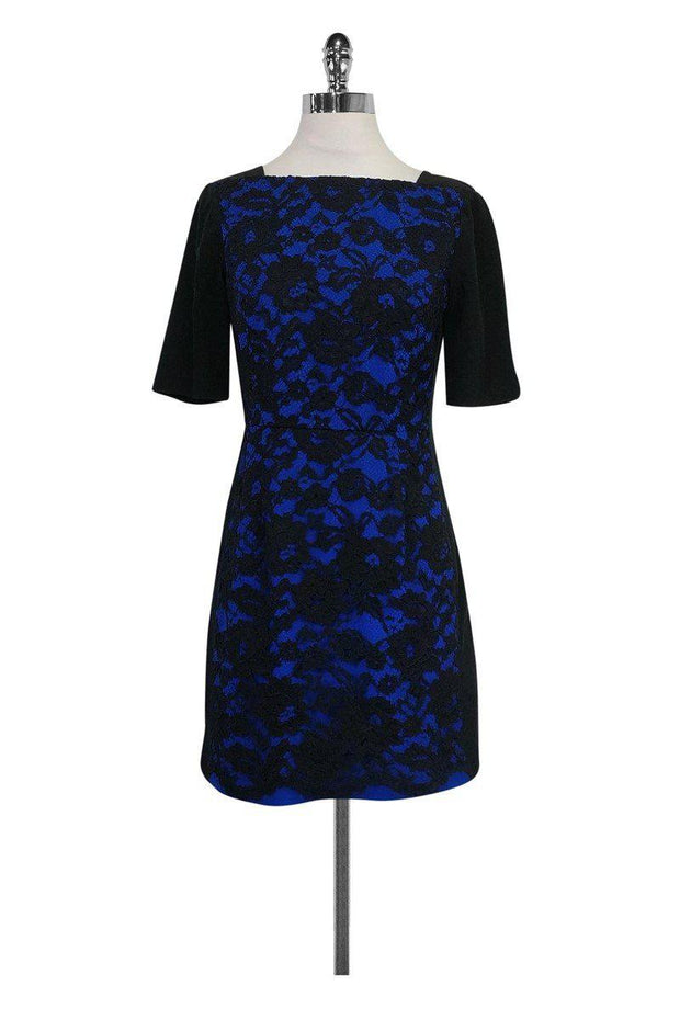 Tibi - Black & Blue Lace Dress Sz 4 Tibi - Black & Blue Lace Dress Sz 4