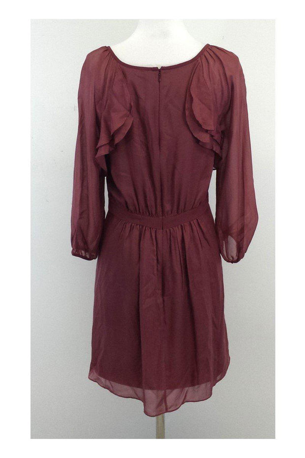 tibi silk ruffle dress Dark Navy / 00 / U122ES1534 Eco Silk Detached Ruffle Shirt Dress