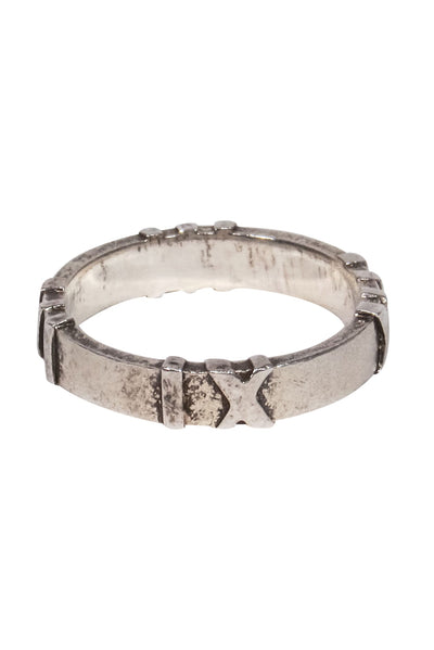 Current Boutique-Tiffany & Co. - Sterling Silver Roman Numerals Ring Sz 6.5