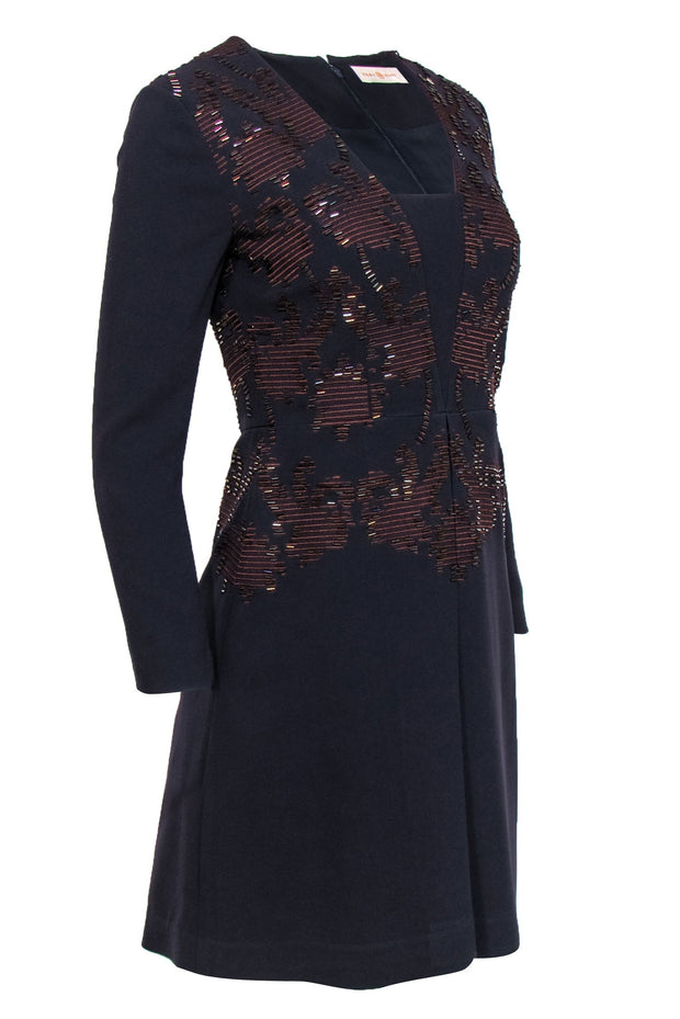 tory burch embroidered sheath dress Printed Mini Dress