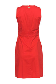 Current Boutique-Tory Burch - Coral Cotton Sheath Dress w/ Pockets Sz 4