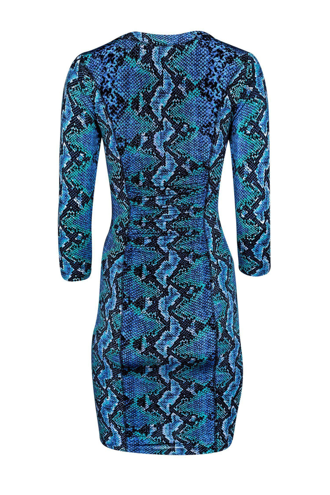 Tracy Reese - Blue & Teal Snake Print Dress Sz S Tracy Reese - Blue & Teal Snake Print Dress Sz S
