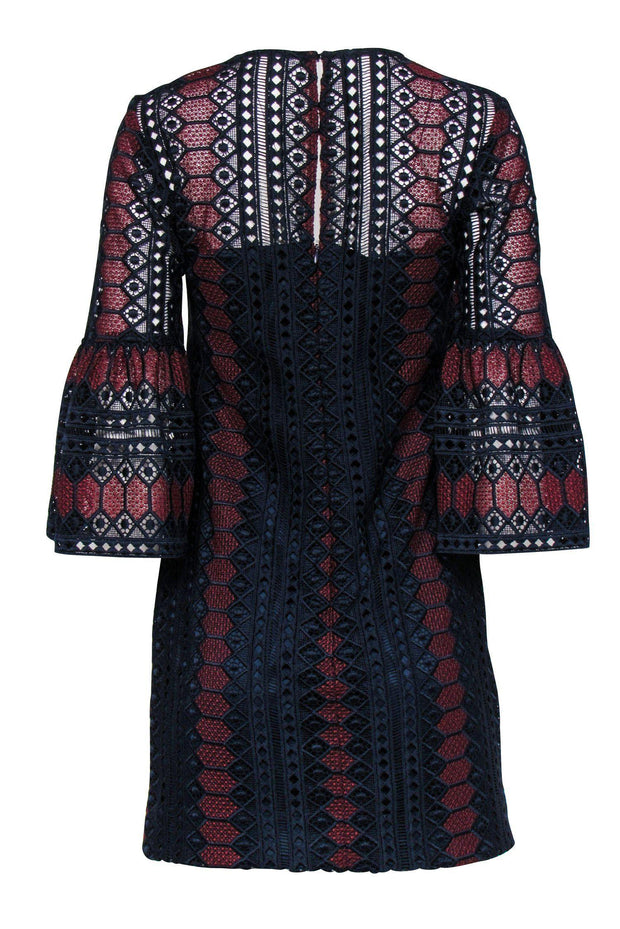 trina turk embroidered dress Trina Turk Boheme 2 Floral-Embroidered Shift Dress