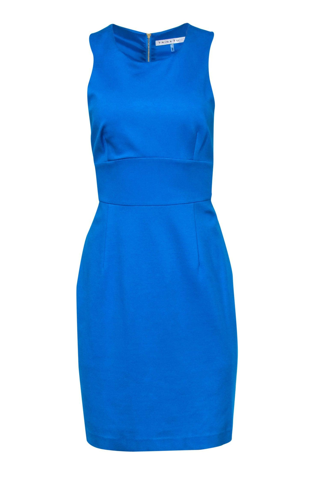 Trina Turk - Caribbean Blue Sheath Dress Sz 10 Trina Turk - Caribbean Blue Sheath Dress Sz 10