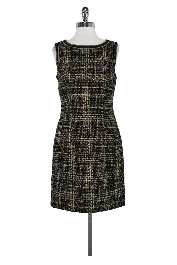 Trina Turk - Black & Brown Tweed Dress Sz 6 Trina Turk - Black & Brown Tweed Dress Sz 6