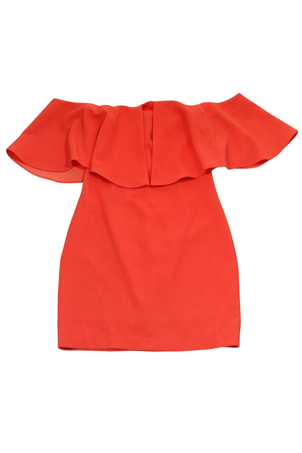 trina turk off shoulder dress Trina Turk Renai Off-Shoulder Tulle Midi Dress