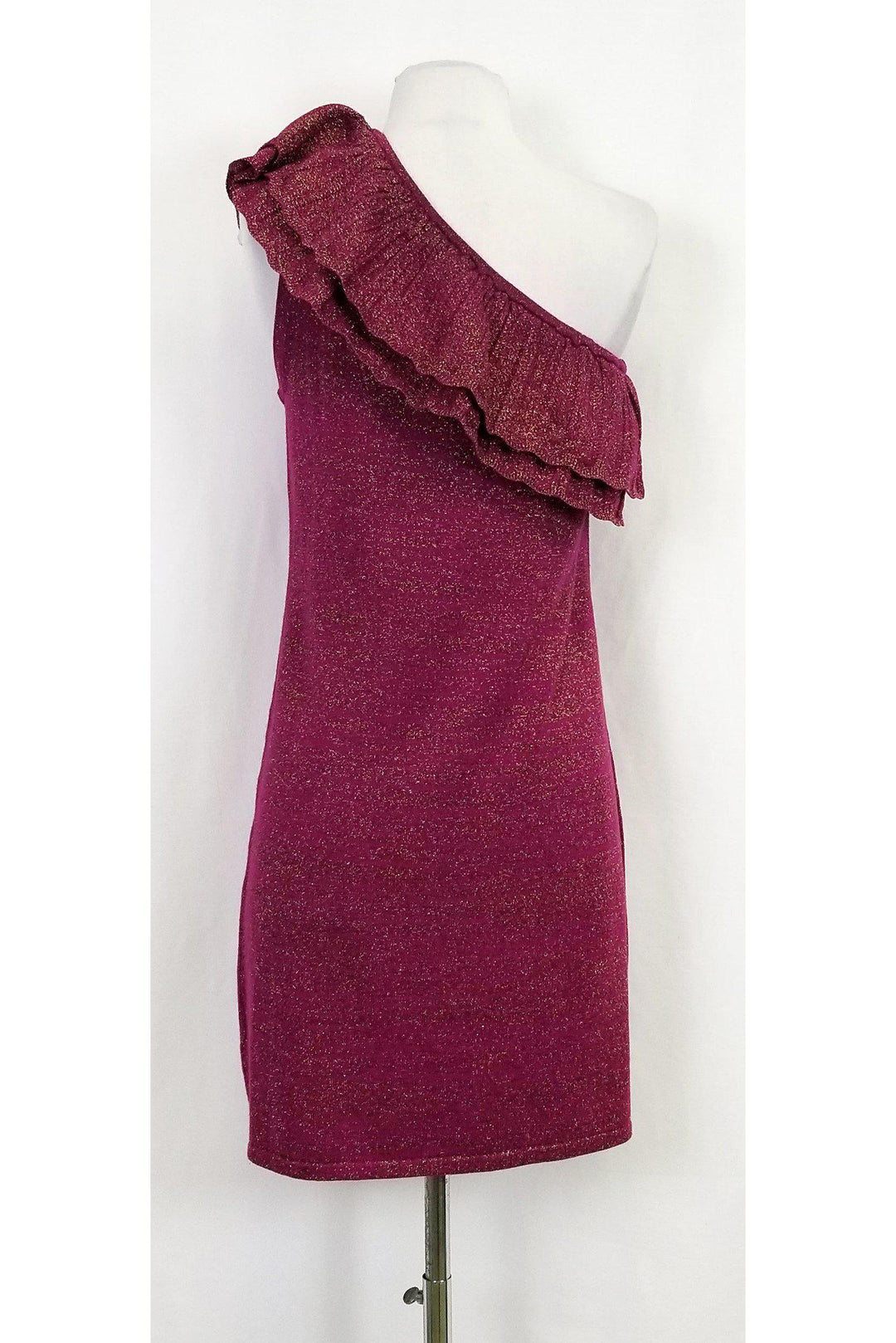 purple casual dress Elegant Violet Knee Length Dress – Gillori