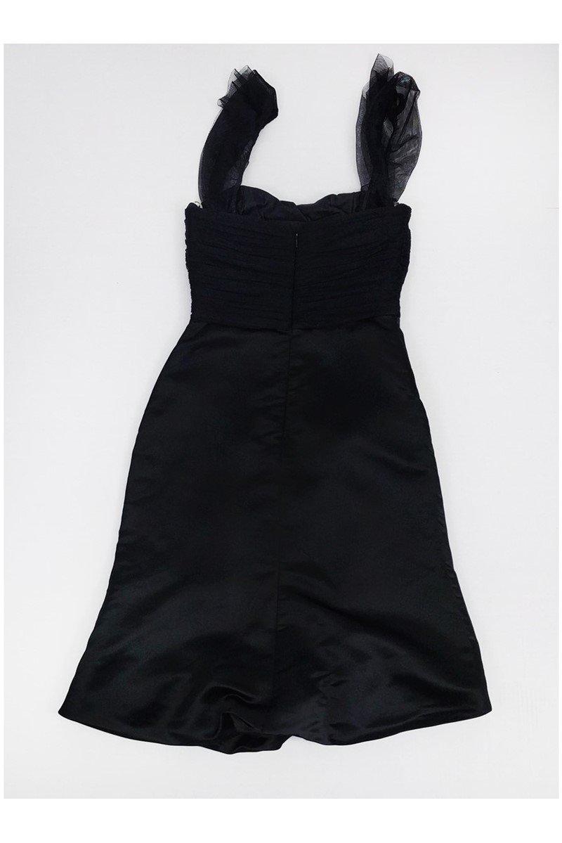 Vera Wang - Black Dress w/ Tulle Sz 4 Vera Wang - Black Dress w/ Tulle Sz 4