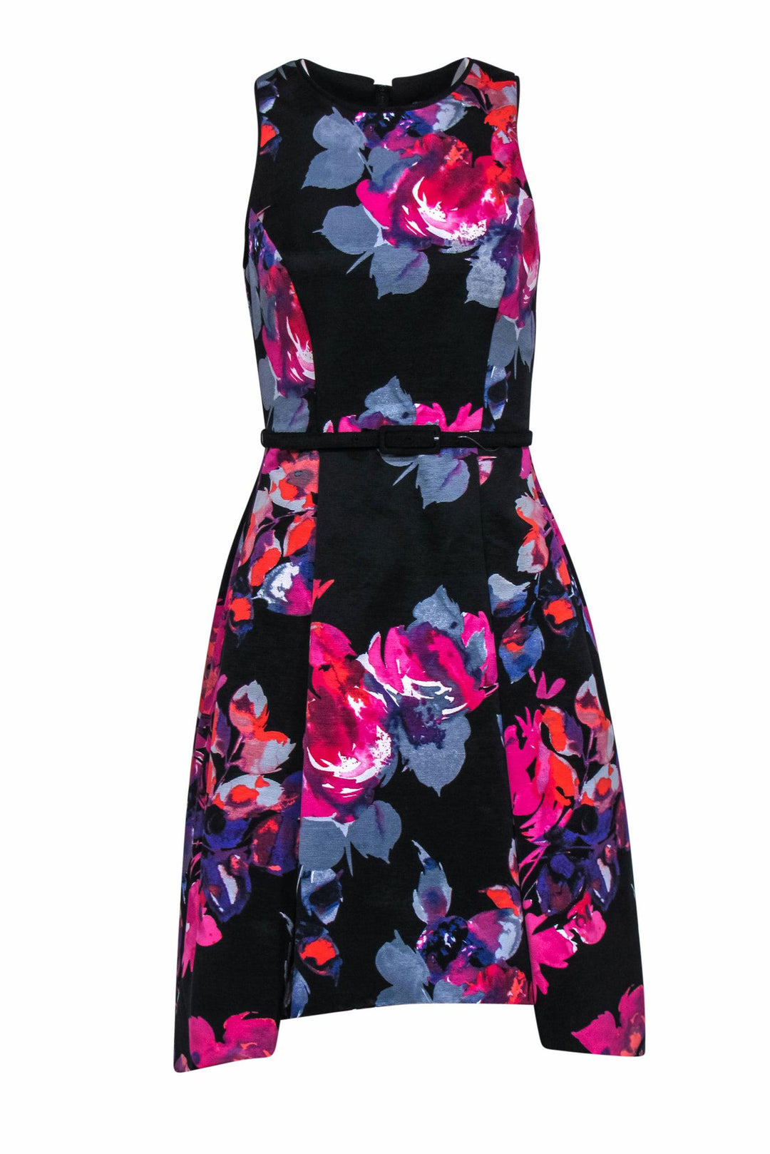 chinese dress ladies Vince Camuto Size M Black/White Print Cinched NEW Designer Dress Maxi –  Another Season Consignments main image 0