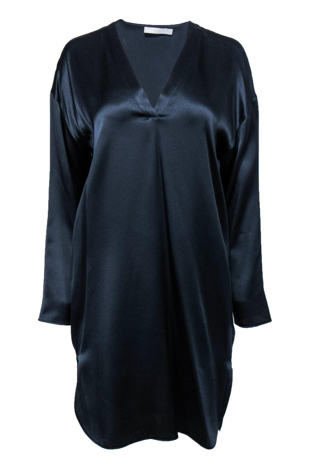 vince navy silk dress Vince