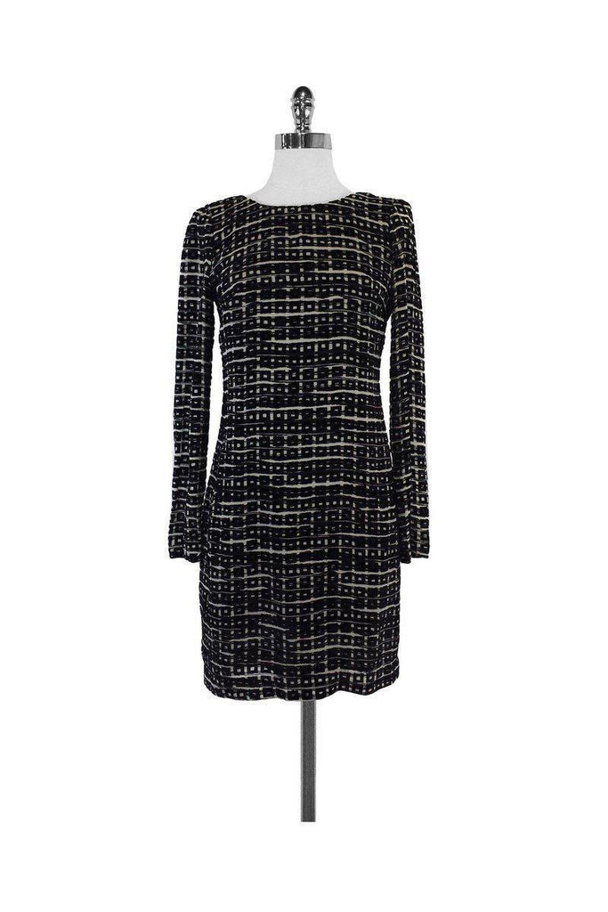 waverly grey dress WAVERLY GREY Gemma Drop Waist Shift Dress Denim Blue Linen Size S
